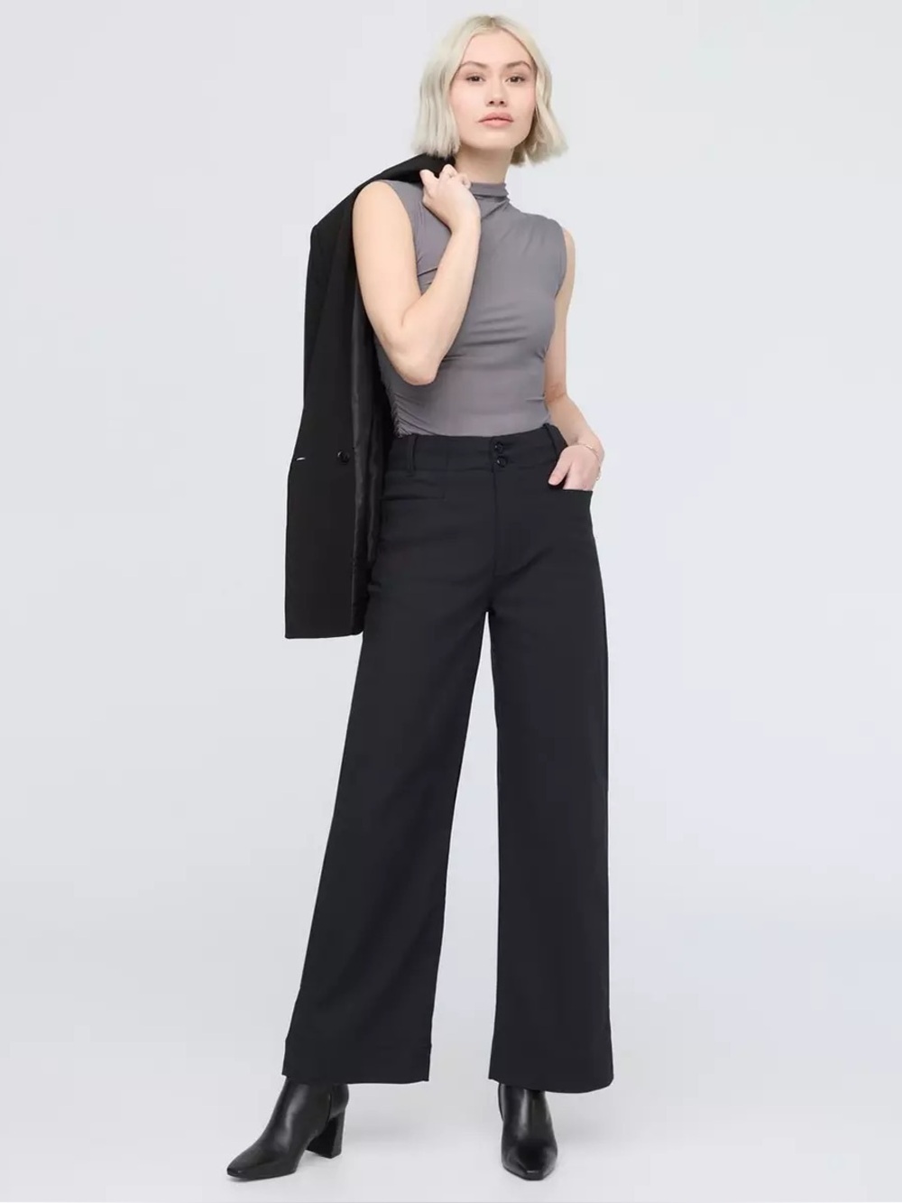 DUER NuStretch High Rise Trouser Black Size 28, Length 29